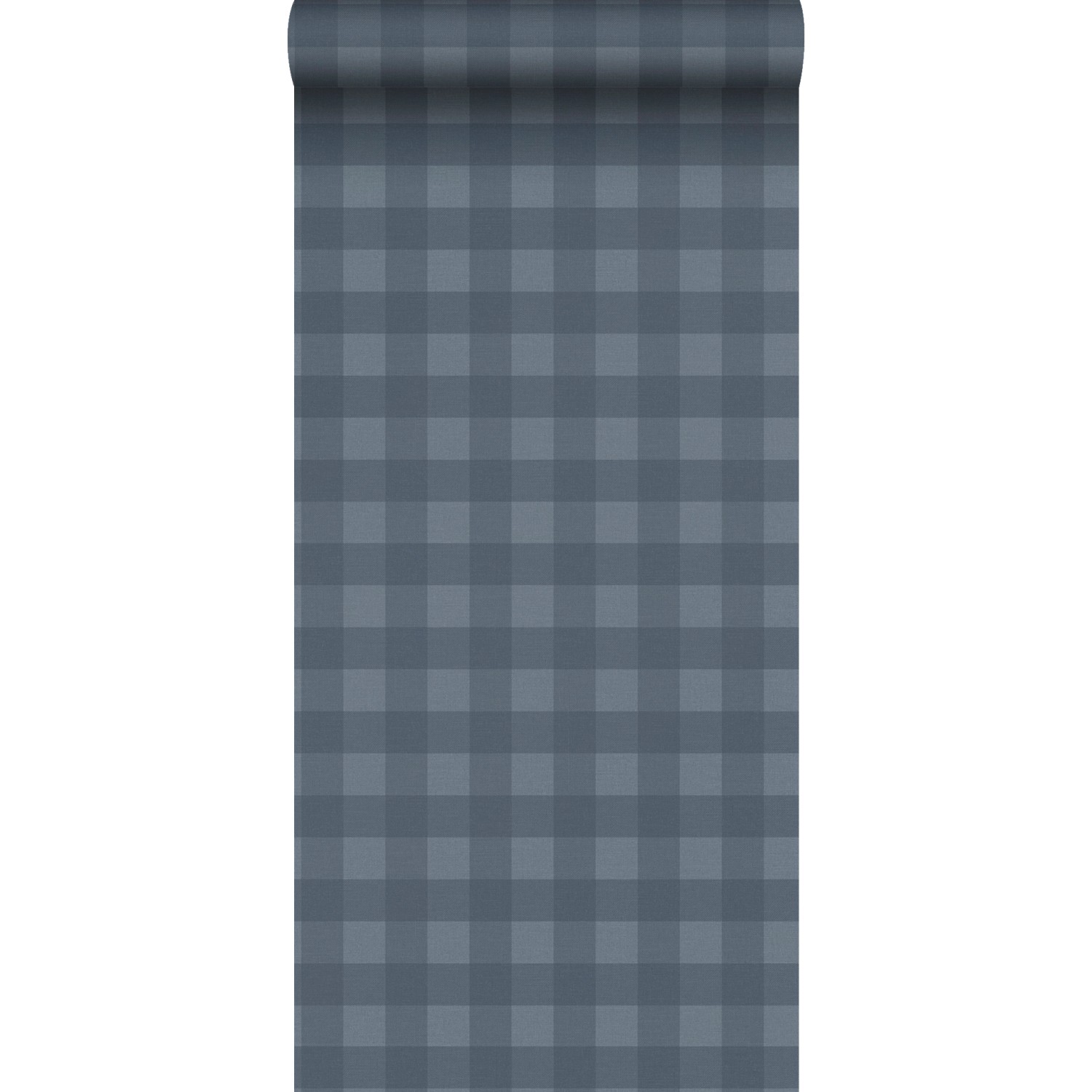 Sanders & Sanders Tapete Karomuster Dunkelblau 53 cm x 10.05 m günstig online kaufen