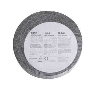 Rolle Scorprotect Kautschuk Klebeband, anthrazit, 50mm breit, für Heizungs- und Sanitärinstallation.