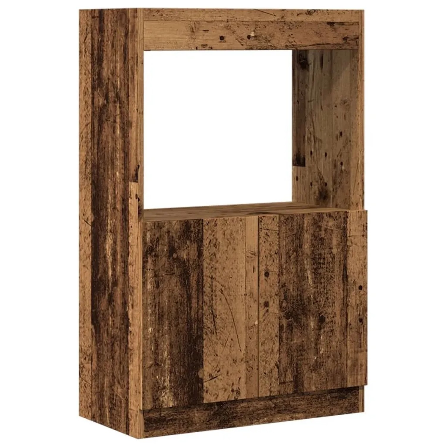 vidaXL Highboard Altholz-Optik 63x33x100 cm Holzwerkstoff 855104