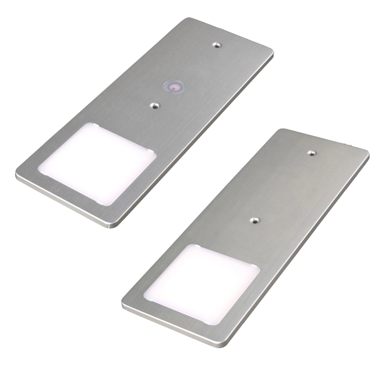 kalb LED Unterbauleuchten Silber 5W Sehr Flache Küchenleuchte Touchdimmfunktion 2er Set Warmweiß