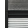 vidaXL Insektenschutz-Plissee für Fenster Alu 80x100 cm mit Jalousie 148683_6