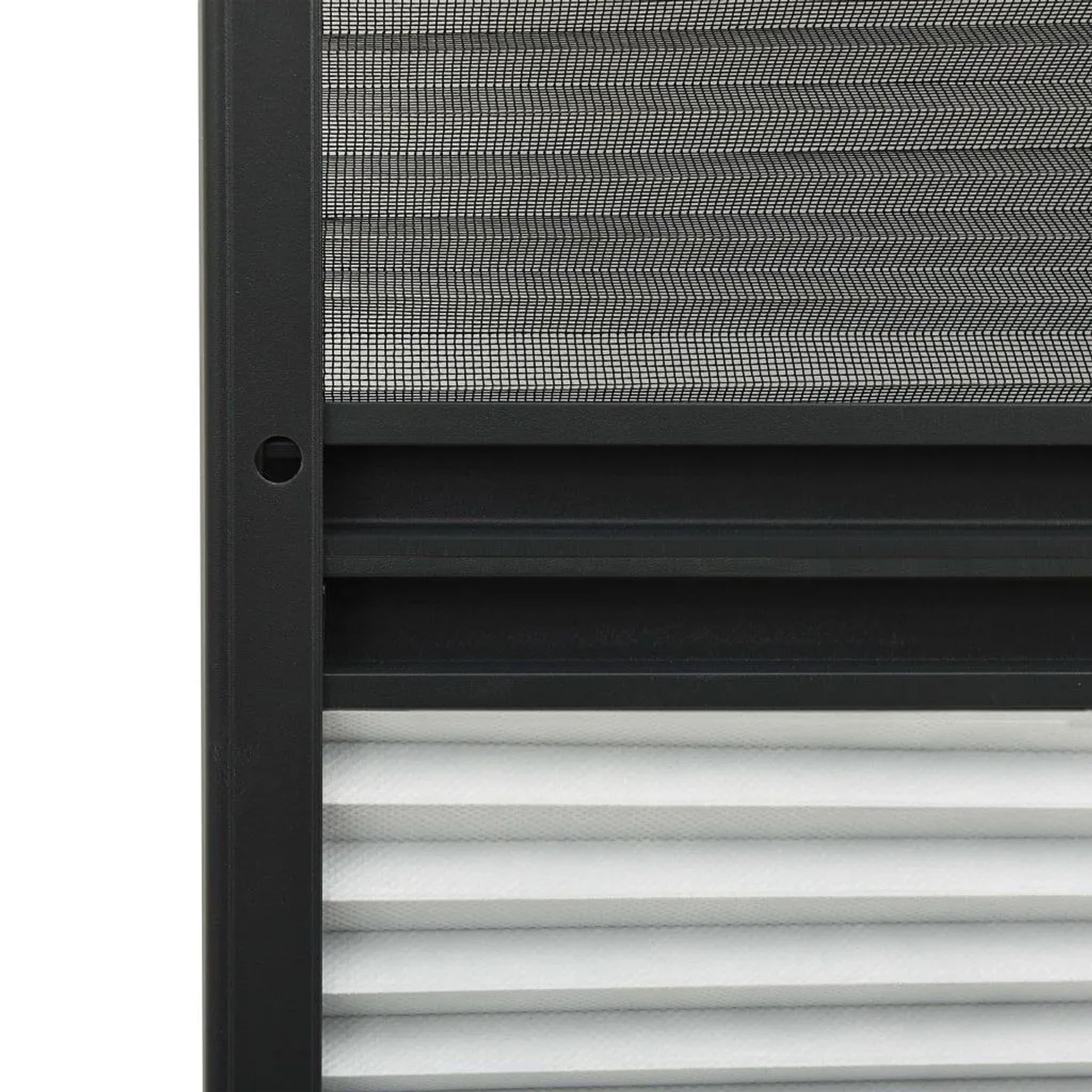 vidaXL Insektenschutz-Plissee für Fenster Alu 80x100 cm mit Jalousie 148683_6