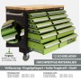 TRUTZHOLM Werkstattwagen DELUXE mit 12 Schubladen, Arbeitsplatte aus Holz, teilbestückt.