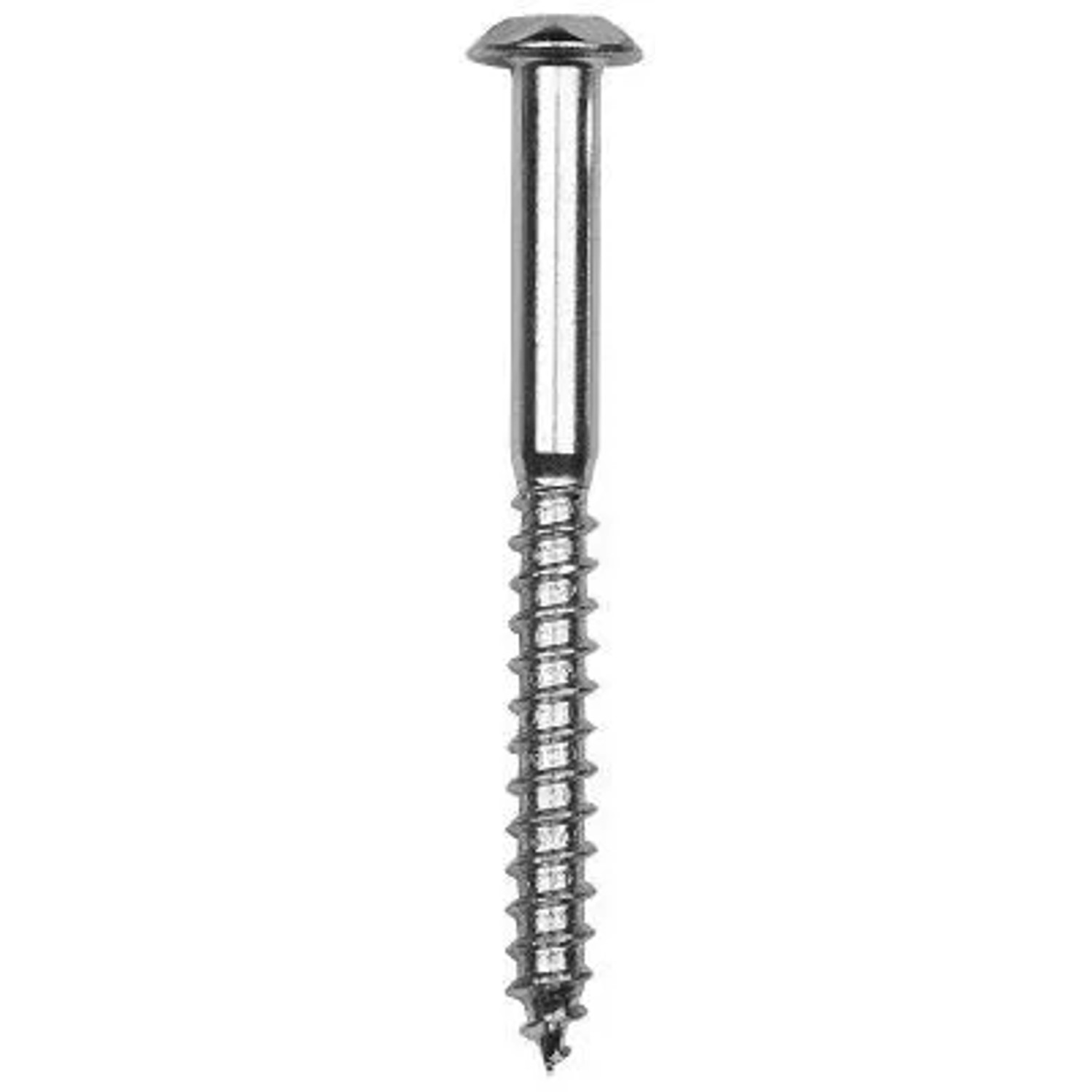 FeNau Sicherheitsschraube V2A 10x85 mm Zierkopf AW 40 Mit Verschlussstopfen