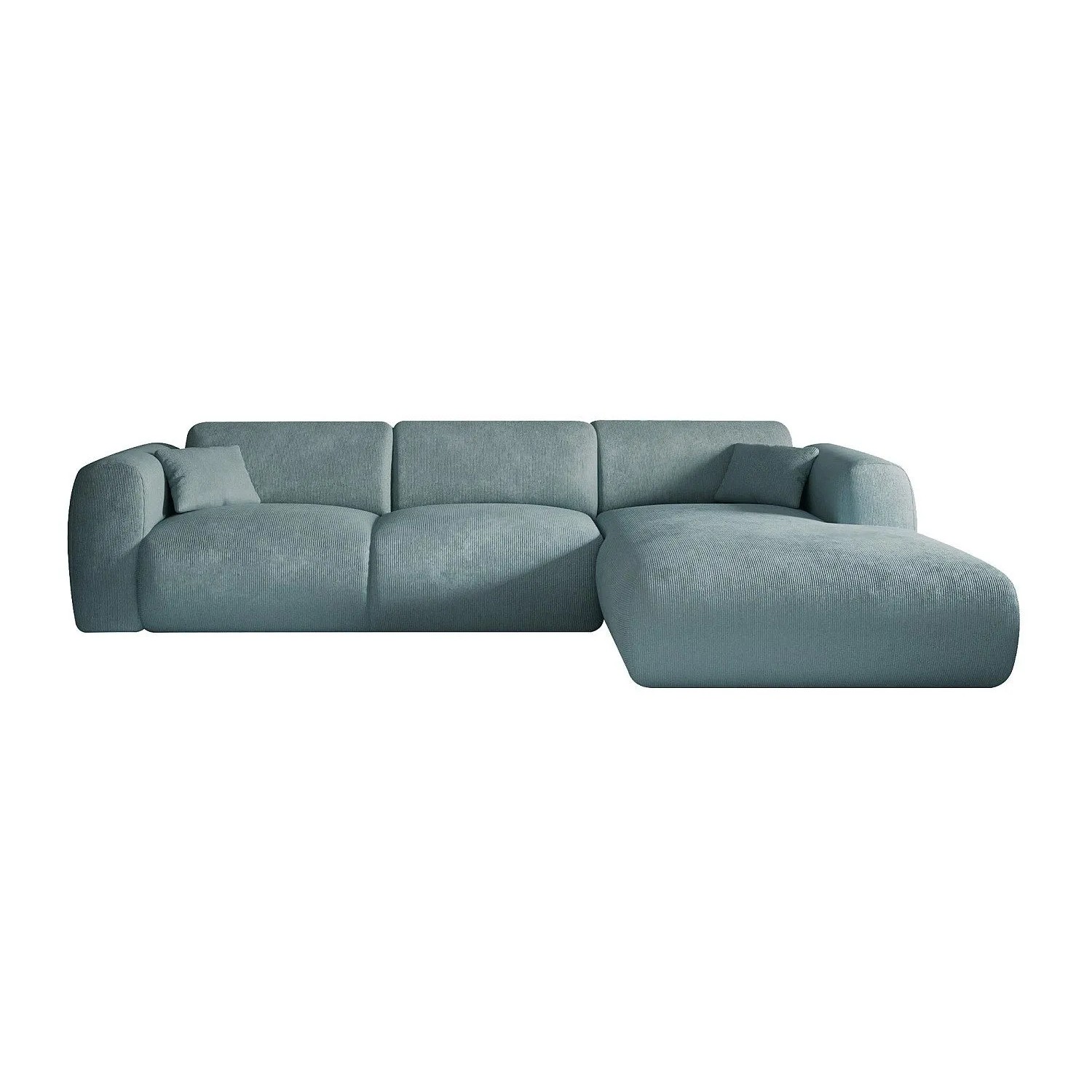 Vente-unique Sofa Ohne Schlafmöglichkeit Pogni Blau 280 cm