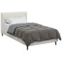 vidaXL Sommerdecke Gepolstert Hellgrau 140 x 200 cm Mikrofaser 42025918_3