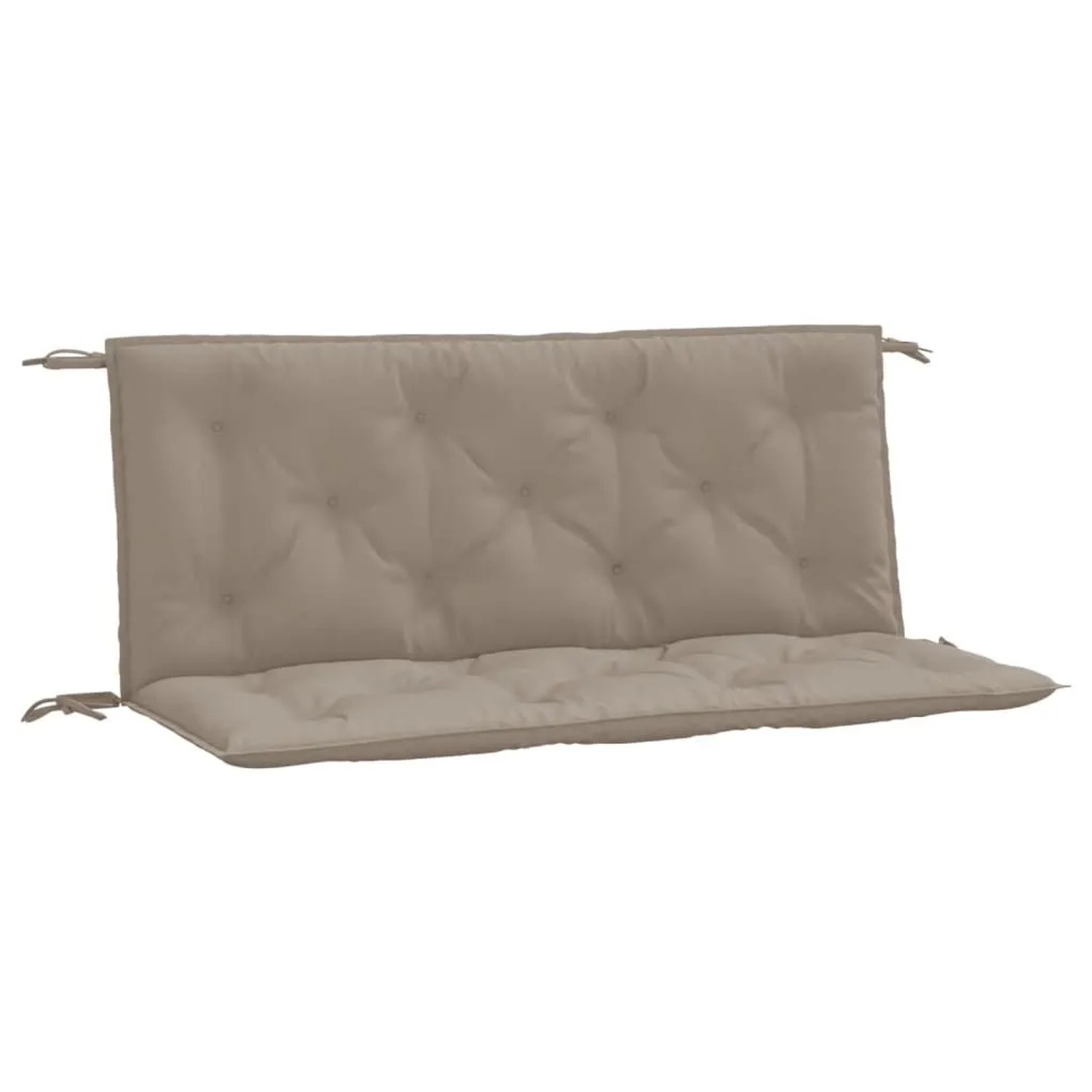 vidaXL Gartenbank-Auflagen 2 Stk Taupe 120x50x7 cm Oxford-Gewebe 361686 günstig online kaufen