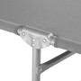 Tectake Sonnenliege Chloé Klappbar  Stufenlos Verstellbares Sonnendach  161 x 68 x 111 cm Grau_10