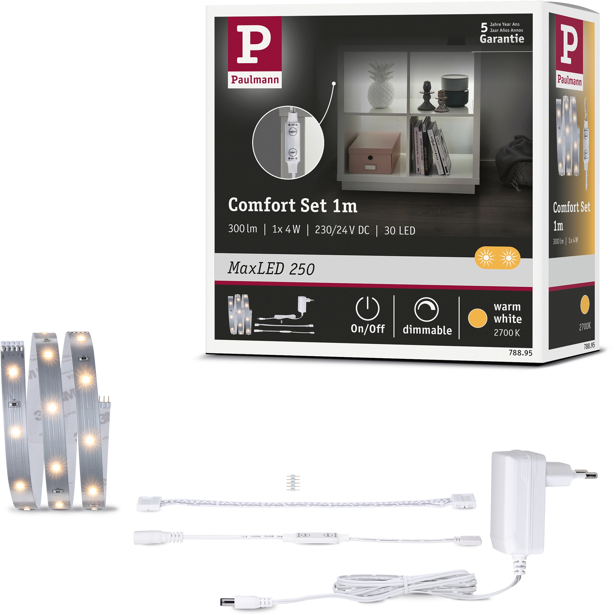 Paulmann MaxLED 250 LED OBI Strip 1 Regal m kaufen Komfort bei Weiß Basis-Set