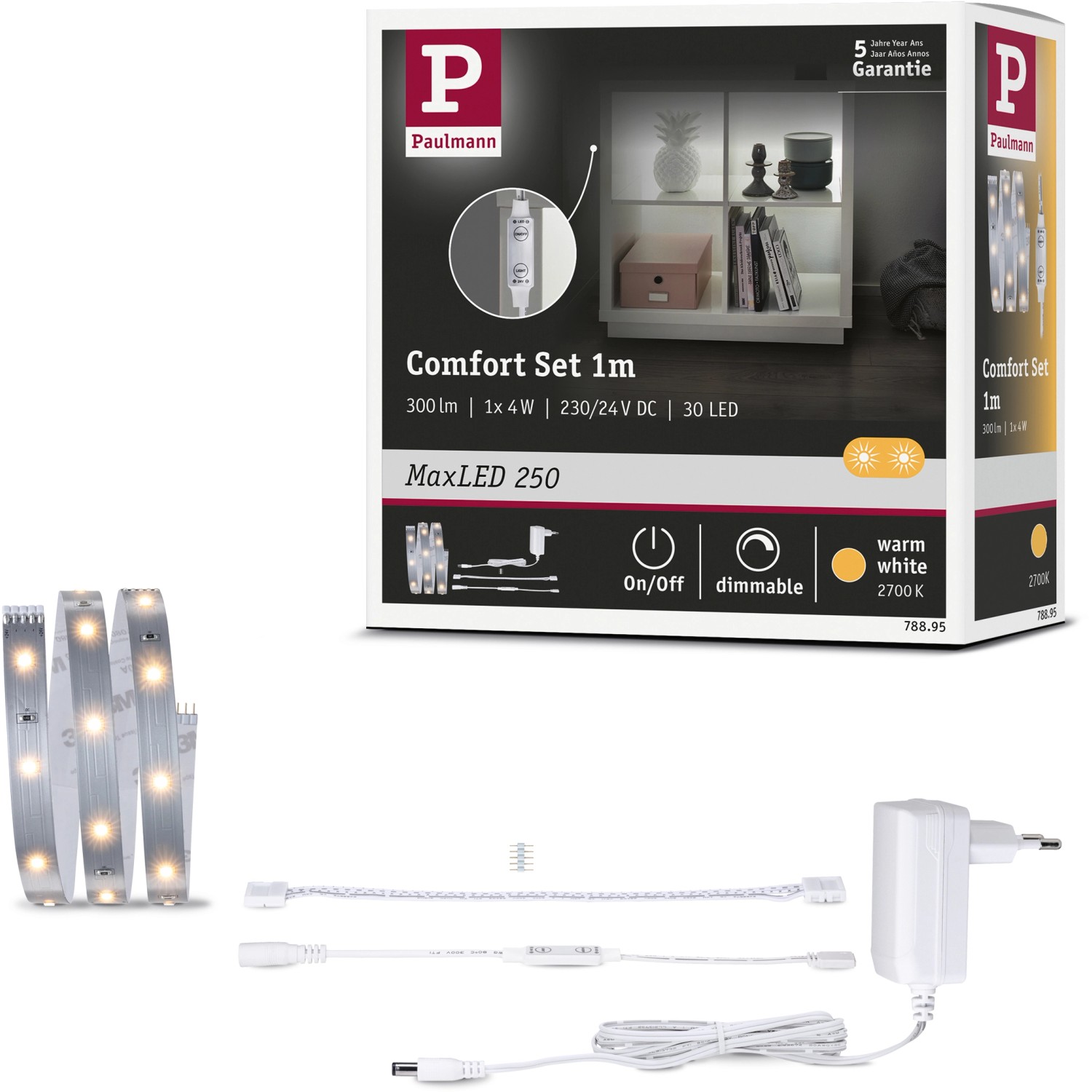 LED Strip Komfort Weiß m bei kaufen MaxLED Paulmann OBI Regal Basis-Set 250 1