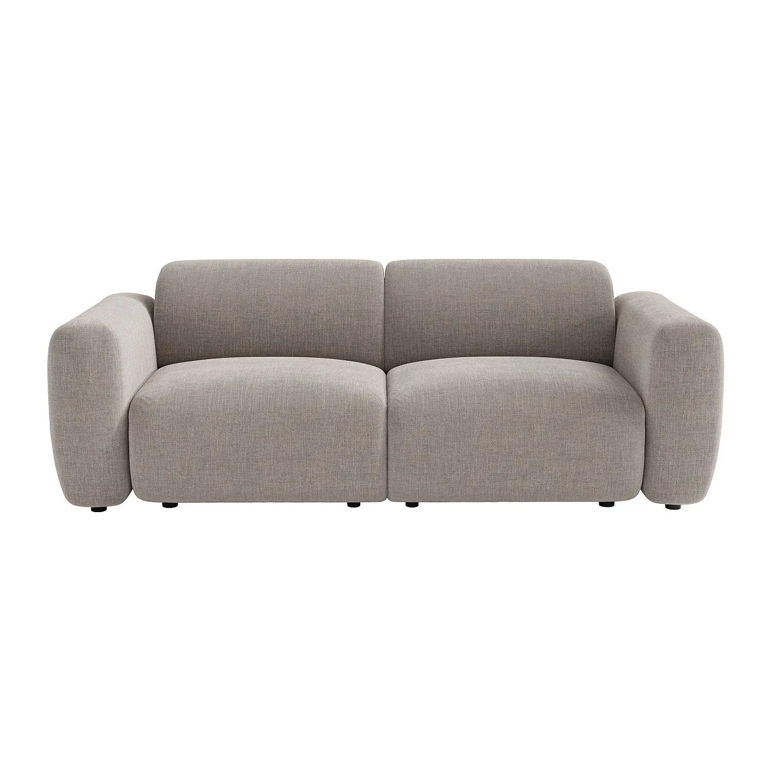 Vente-unique Sofa Ohne Schlafmöglichkeit Pogni Grau 205 cm