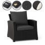 Setgarden Mix 6er Set Sitzkissen Für Polyrattan Sessel 50x52x7 Sitz + 50x56 cm Rückenlehne 1tlg Anthrazit_3