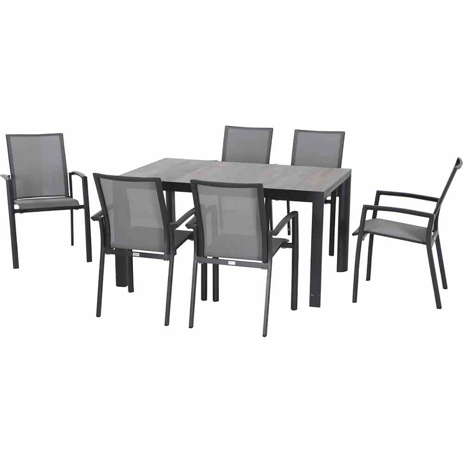 Siena Garden Gartenmöbelset Velia 7-teilig 6 x Dining Sessel 1 x Tisch