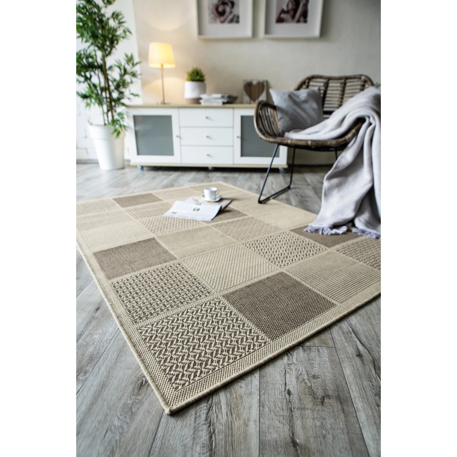 Andiamo Teppich outdoor Utah Beige 160 x 230 cm kaufen bei OBI