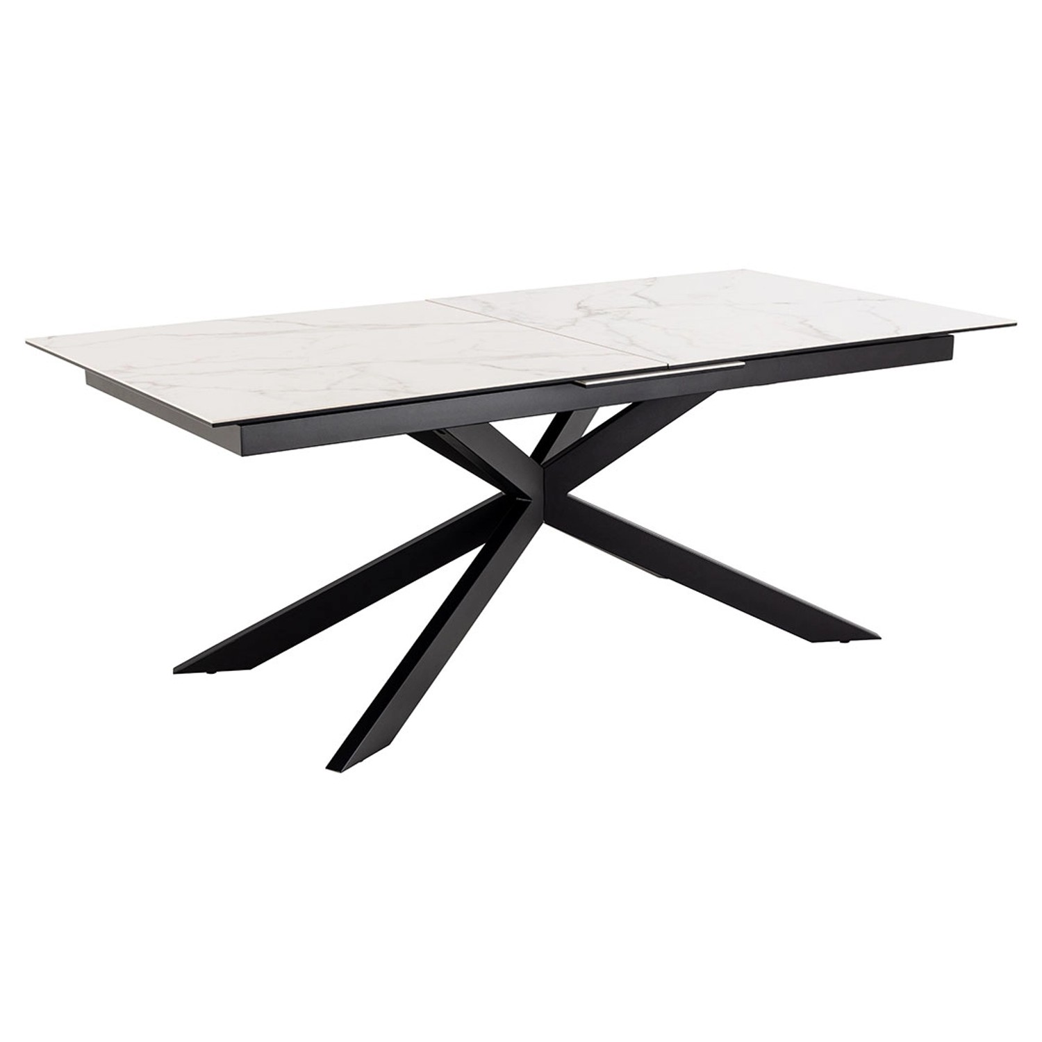 ebuy24 Irwine Esstisch 100x240cm Inkl 1 Zusatzplatte Weiß günstig online kaufen
