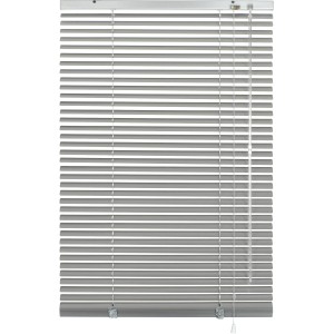Gardinia Aluminium Jalousie, 110x130 cm, silberfarben. Sicht- und Sonnenschutz für Fenster.