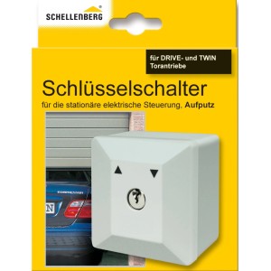 Schellenberg Schlüsselschalter Aufputz zur Steuerung von Garagentorantrieben.