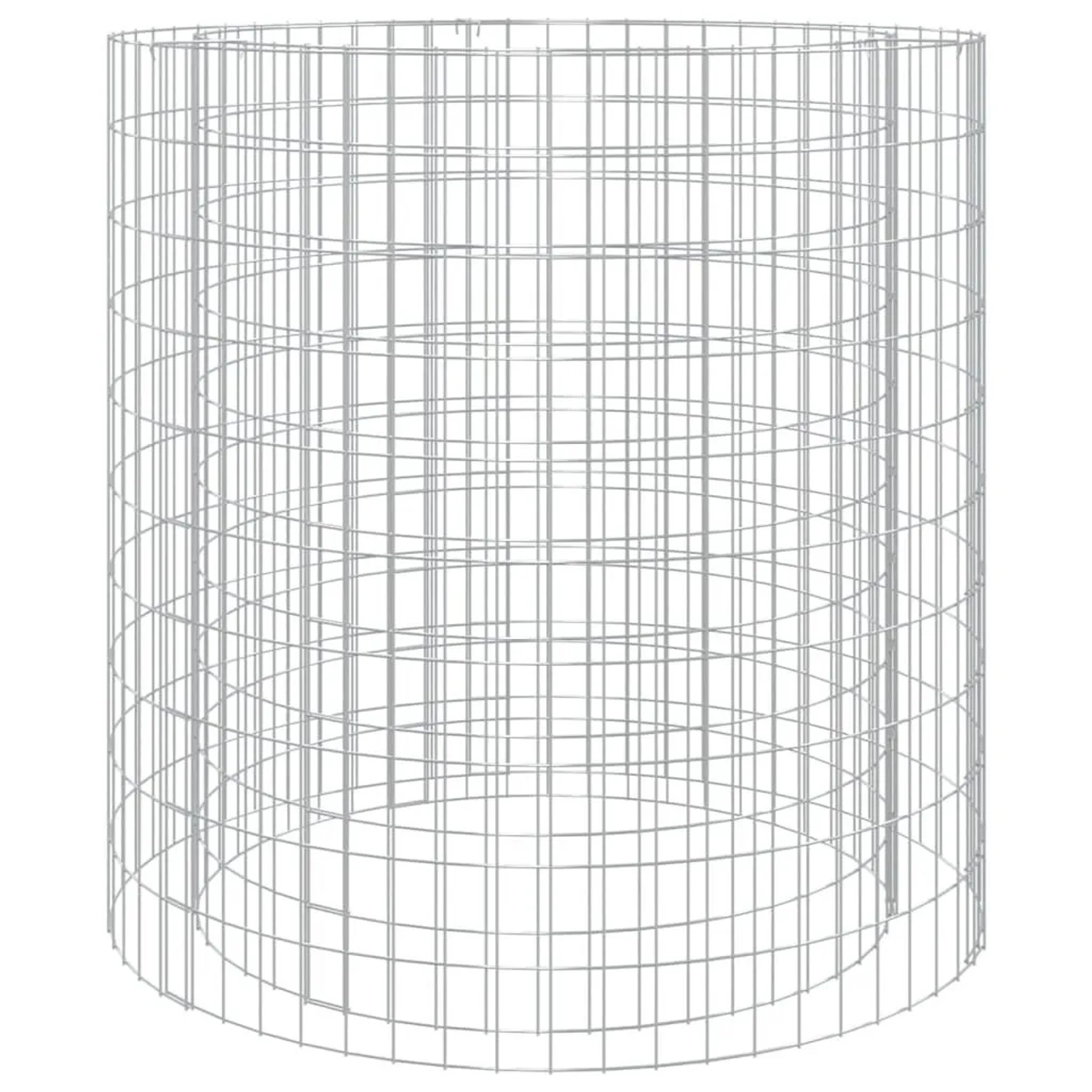 vidaXL Gabionen-Feuerstelle Ø 100 cm Verzinktes Eisen 153561