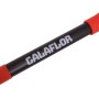 Galaflor Wurzelspaten: Schwarzer Stahlstiel mit rotem D-Griff und Markenlogo. Ideal für Gartenarbeit.