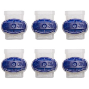 Yard Force Verbinder für Mähroboter-Begrenzungsdraht, 6 Stück, blau/transparent.