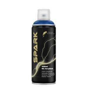 SPARK Spraydose 400ml, Kobaltblau, matte Farbe für Innen- und Aussenbereich.