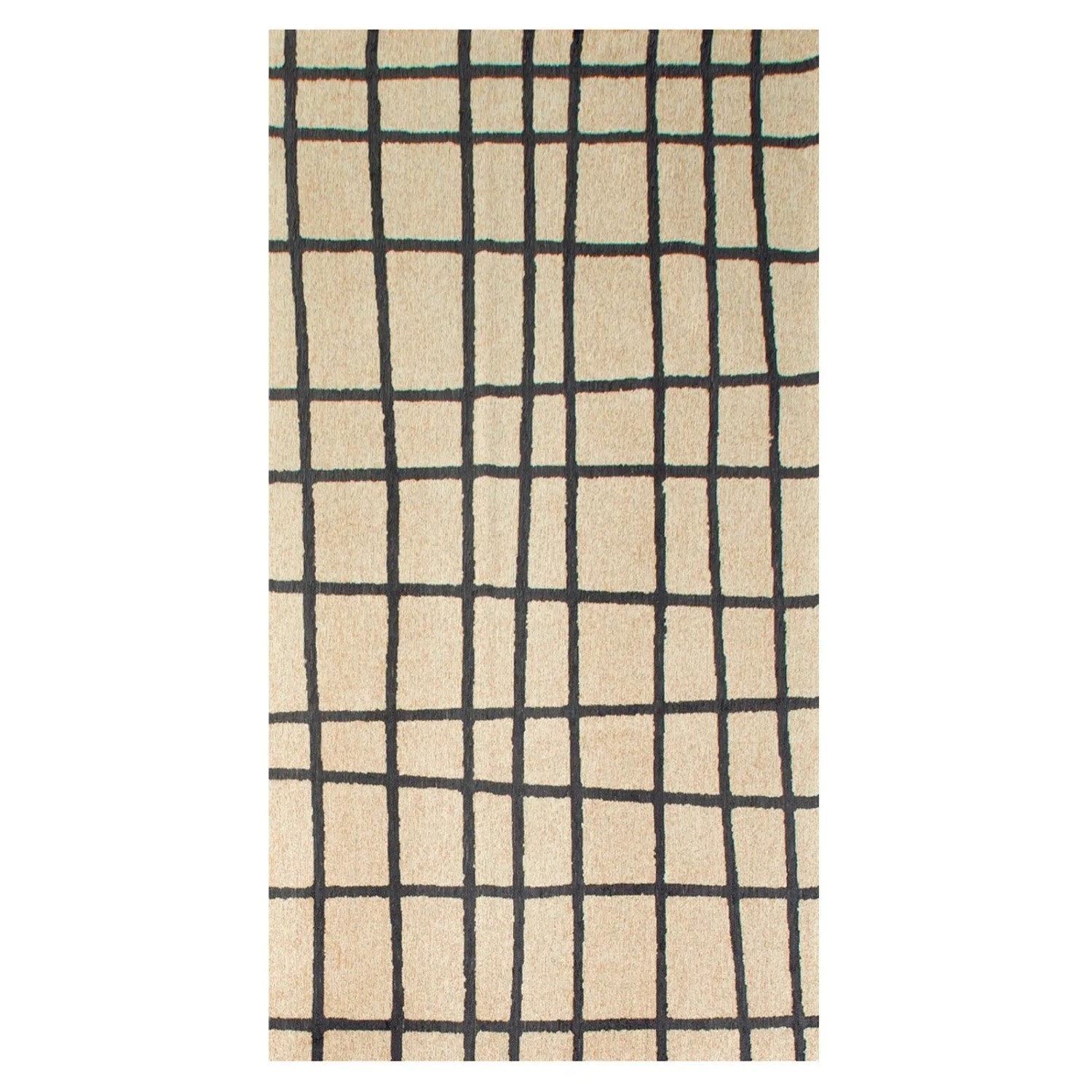 Lola&Moi Teppich Creamy Black Silber 80x150cm