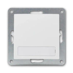 McPower FLAIR Taster Weiß 250V10A mit Namensschild