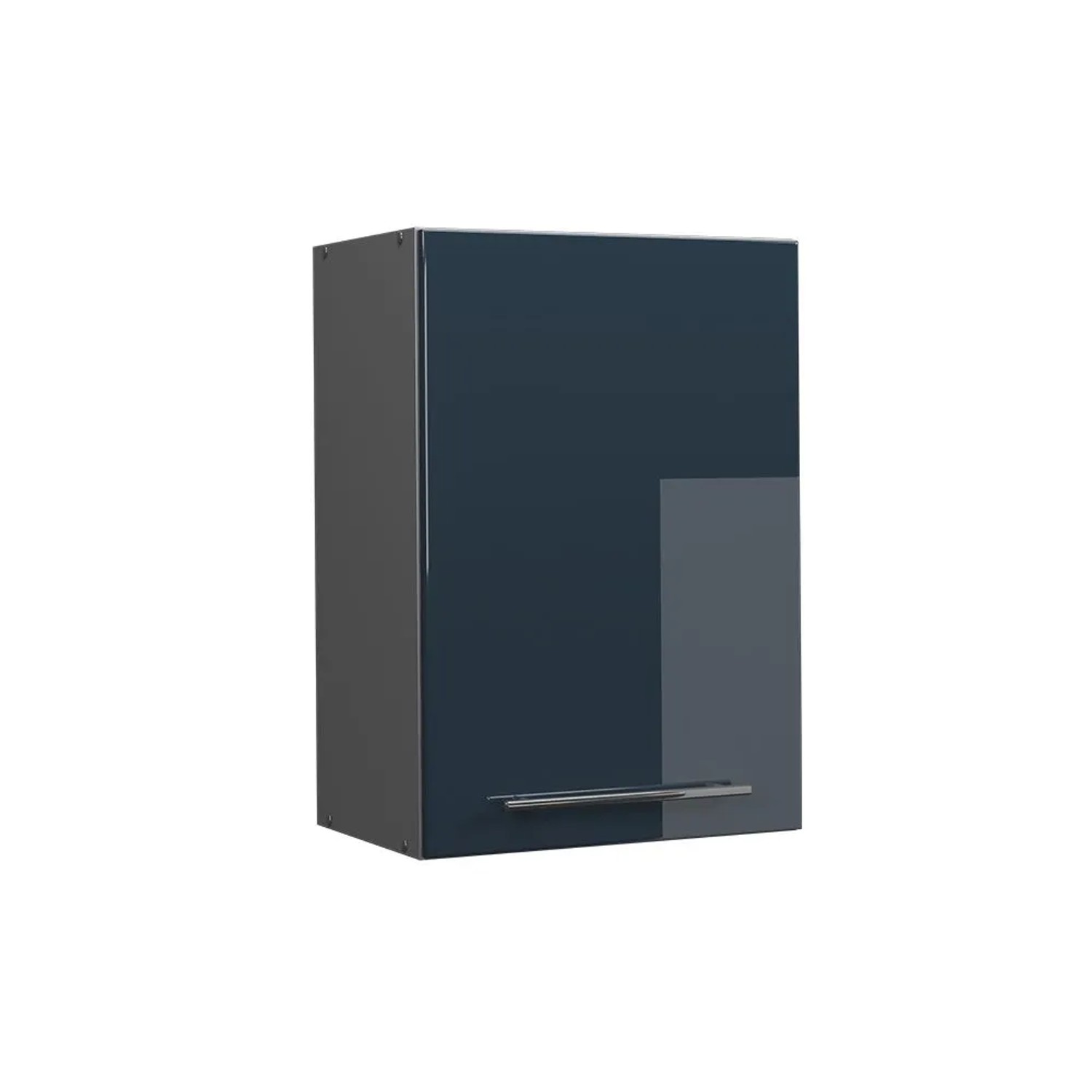 Vicco Hängeschrank Fame-Line Hängender Küchenschrank DunkelBlau Hochglanz Anthrazit 50 cm