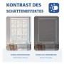 Sekey Doppelplissee Day&Night, beige, 75x100cm, mit Lichtschutz und Muster, für Fenstermontage.