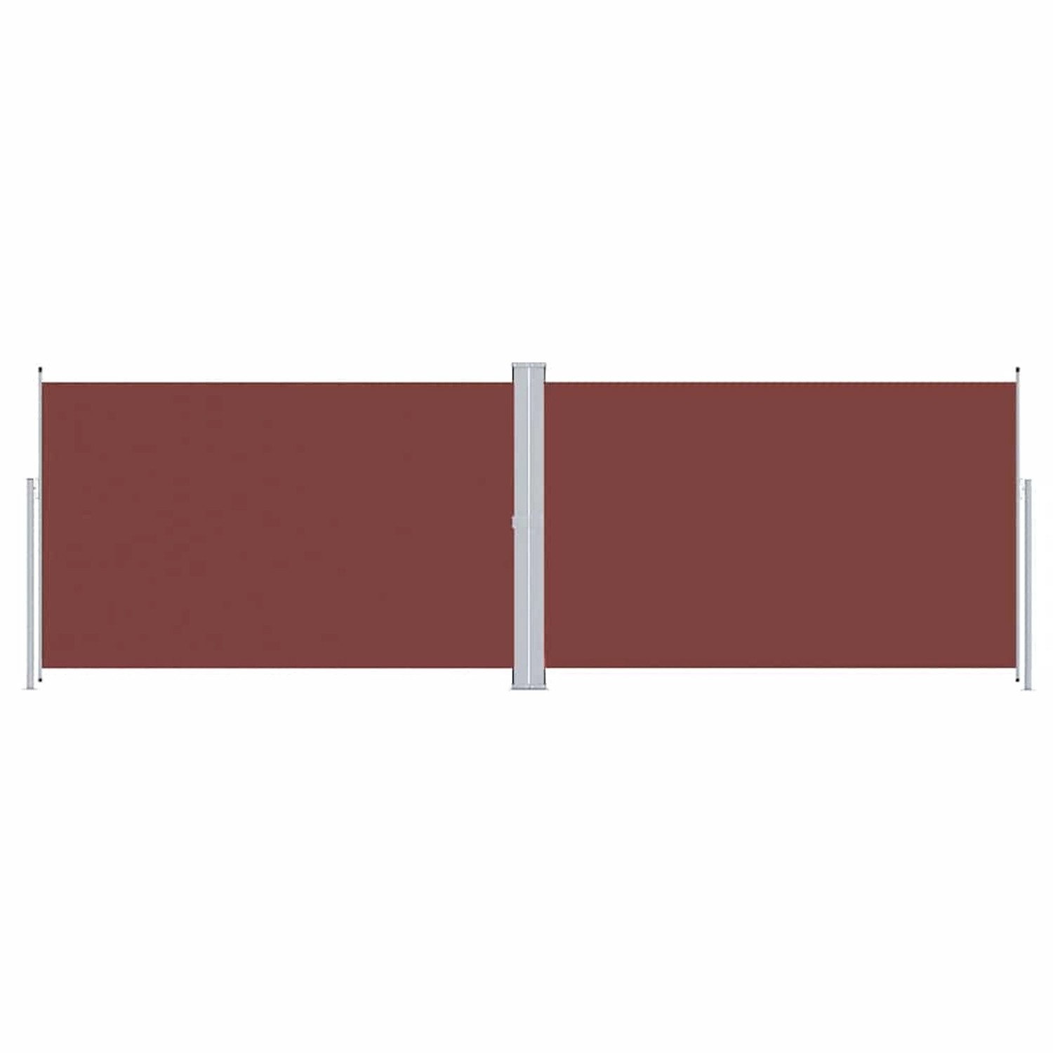 furnicato Seitenmarkise Ausziehbar Braun 200x600 cm günstig online kaufen