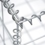 Detailaufnahme einer Niederberg Metall Gabione (100x50x50 cm) mit 10x10 cm Maschenweite und Spiralverbinder.