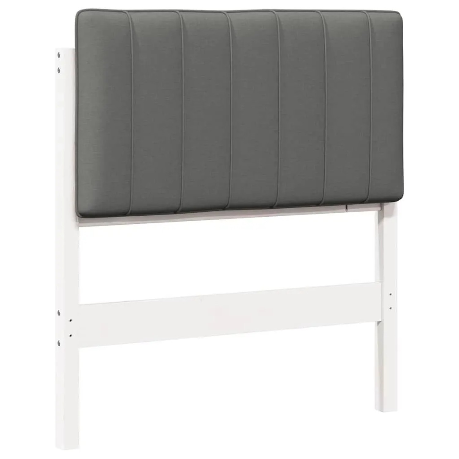 vidaXL Gepolstertes Kopfteil mit Kopfteil Weiß und Hellgrau 80 cm 880207