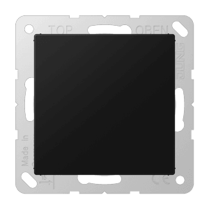 Jung Blindabdeckung, graphitschwarz, zur Abdeckung von Schalterdosen im Innenbereich.