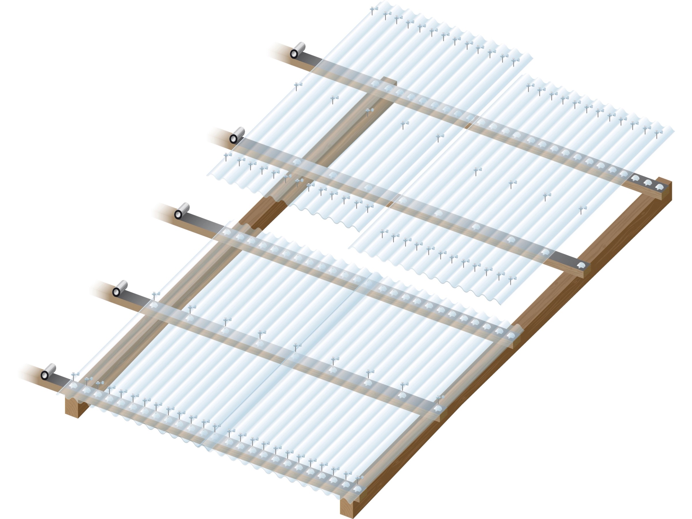 Acryl Lichtplatten Wellplatten Profil 76/18 Sinus ( Produktbild-Vorschau 5