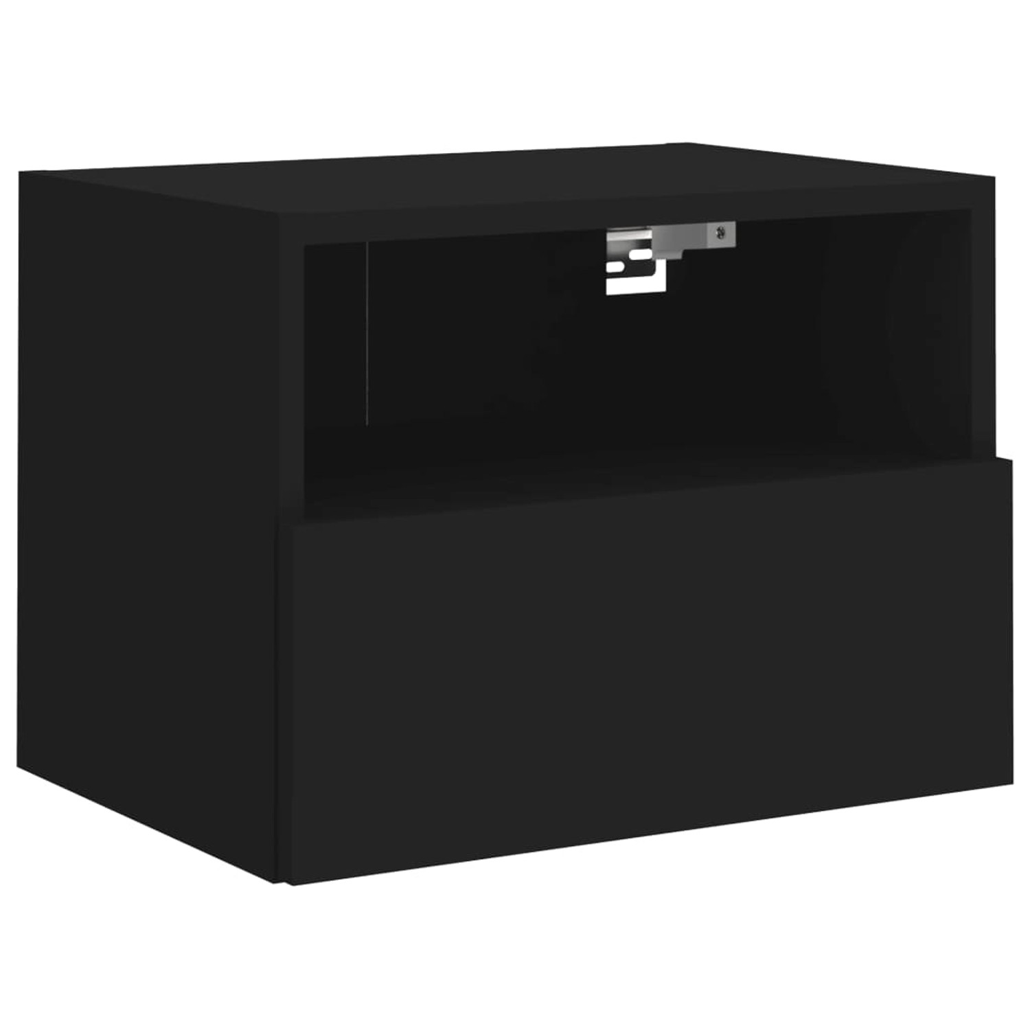 vidaXL TV-Wandschrank Schwarz 40x30x30 cm Holzwerkstoff 836842 günstig online kaufen