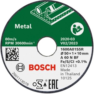 Bosch Trennscheibe Expert for Inox, 50mm, 3er-Pack. Zubehör für Winkelschleifer.