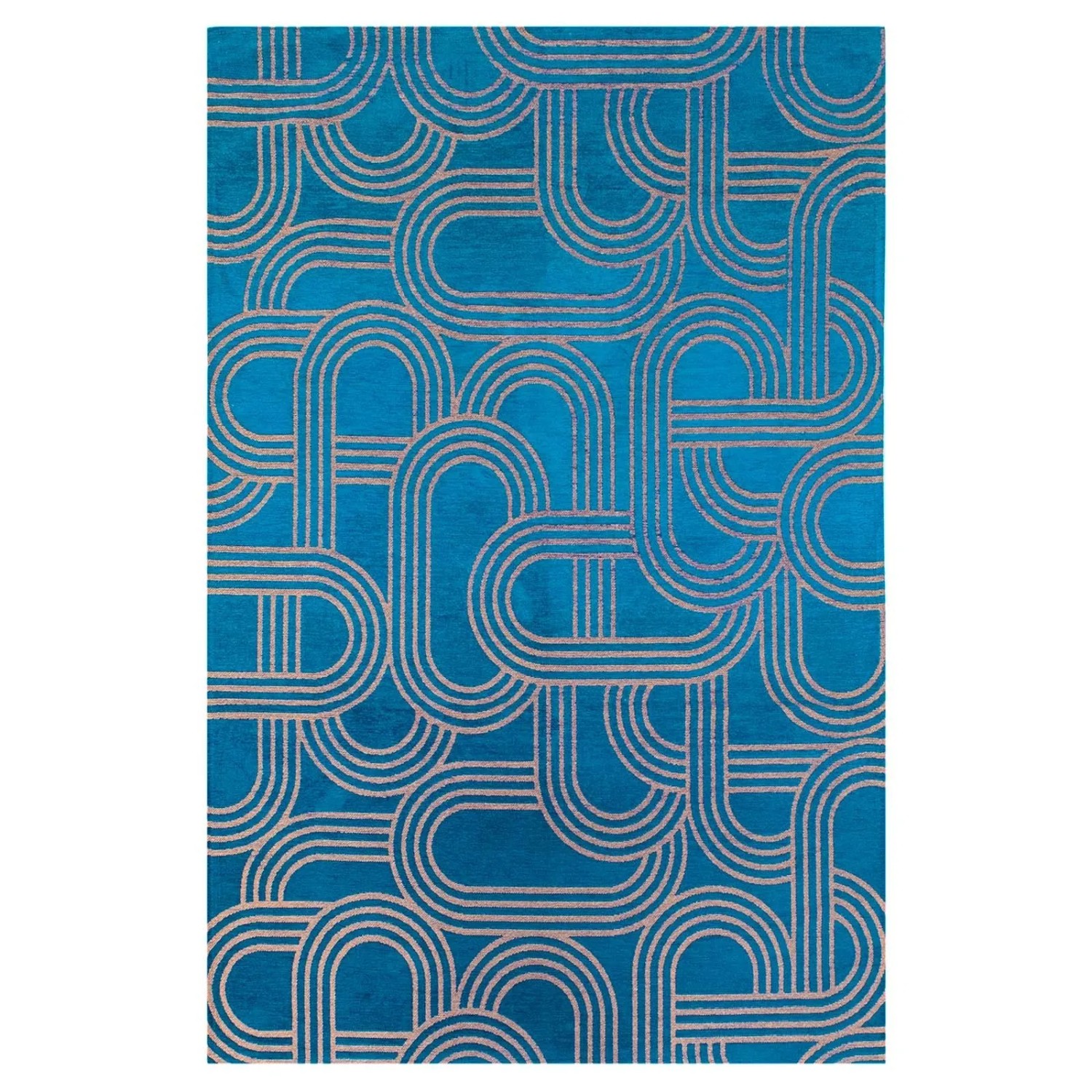 Lola&Moi Teppich Night Fever Blau 200x280cm