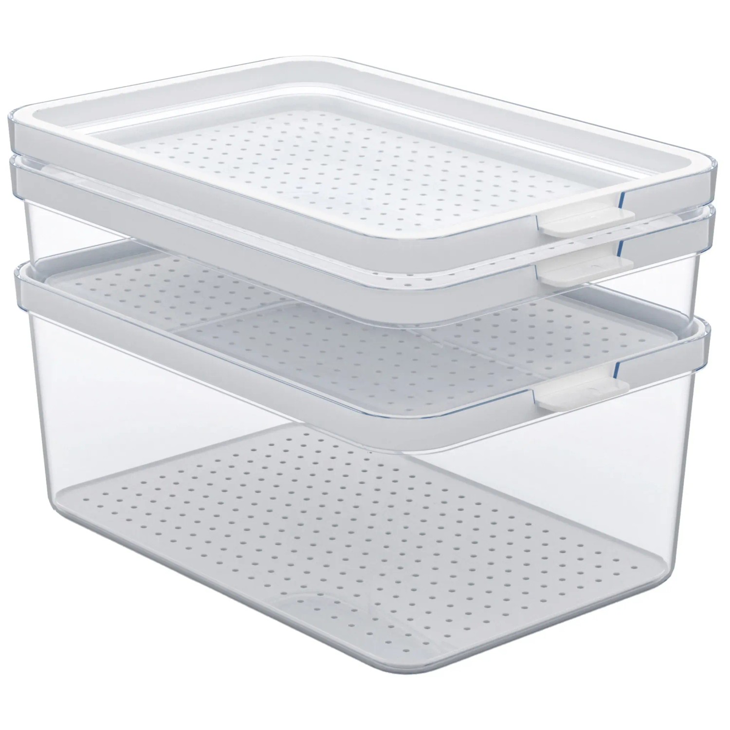Rotho Kühlschrankorganizer-Set Cauma 1, 3, /2, 6, /4, 65, Transparent 3-teilig