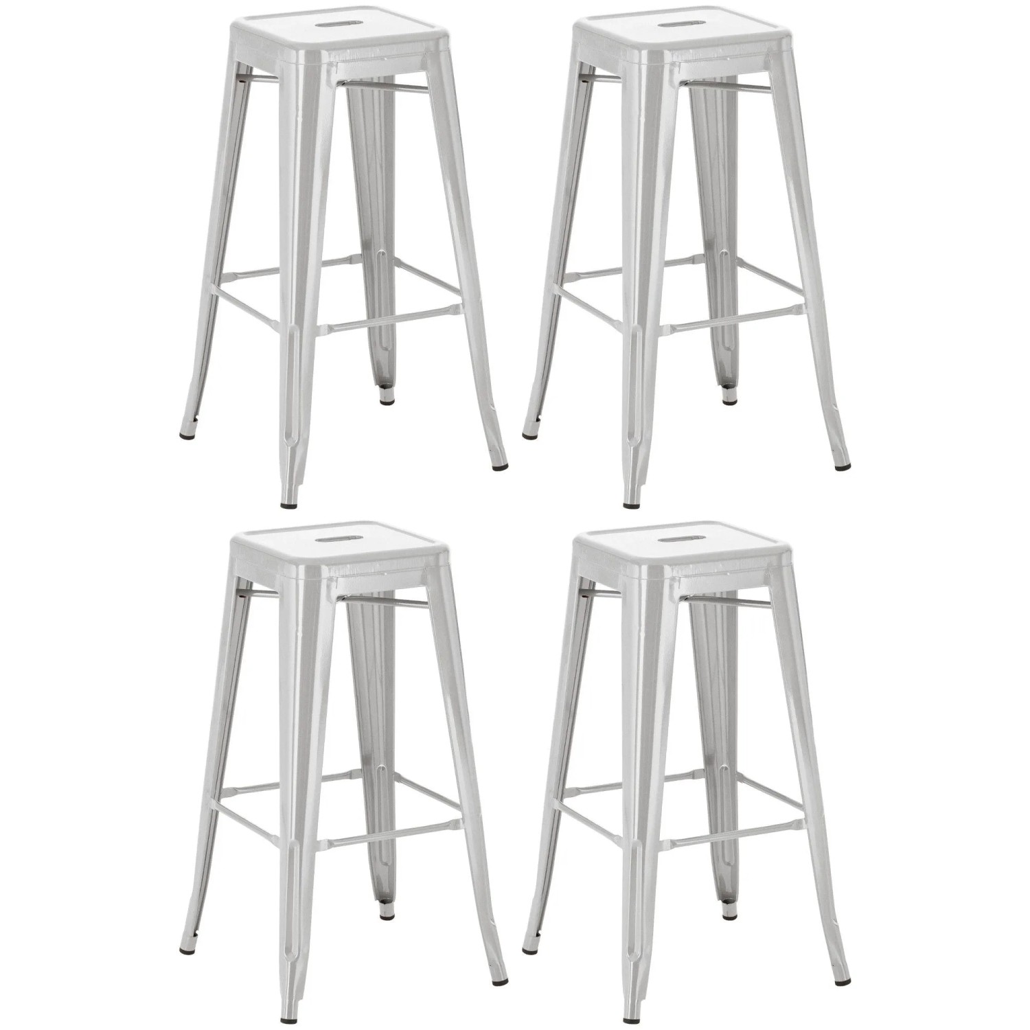 CLP 4er Set Barhocker Joshua Silber