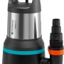 Gardena Schmutzwasser-Tauchpumpe 20000 Aquasensor mit Edelstahlgehäuse und Schlauchanschluss.