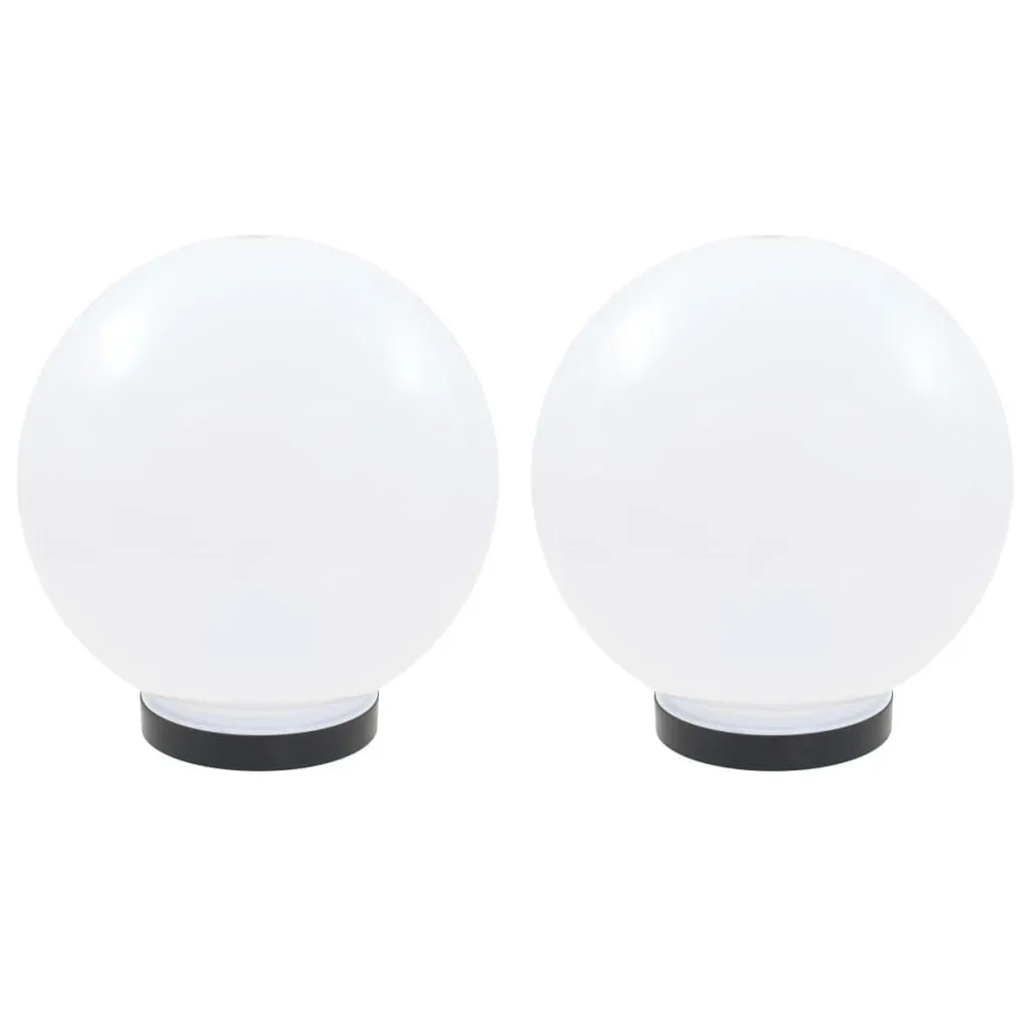 vidaXL LED-Gartenleuchten 2 Stk Kugelförmig 25 cm PMMA 50655