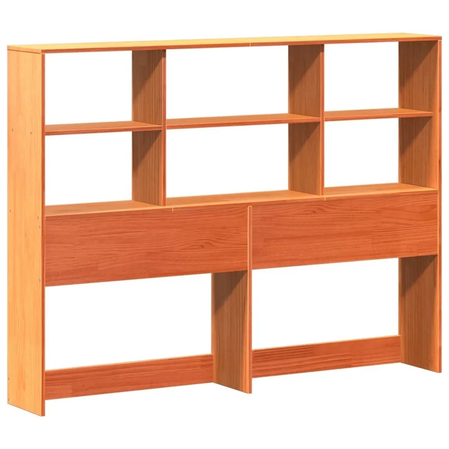 vidaXL Kopfteil mit Stauraum Wachsbraun 140 cm Massivholz Kiefer 855662