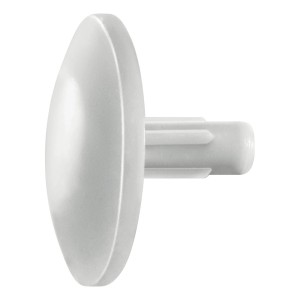 Weiße Spax Zierkappe für Schrauben mit Kopfloch, 25er Pack.