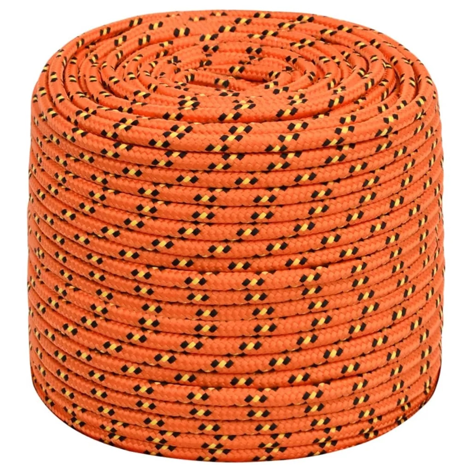 vidaXL Bootsseil Orange 8 mm 50 m Polypropylen 152661