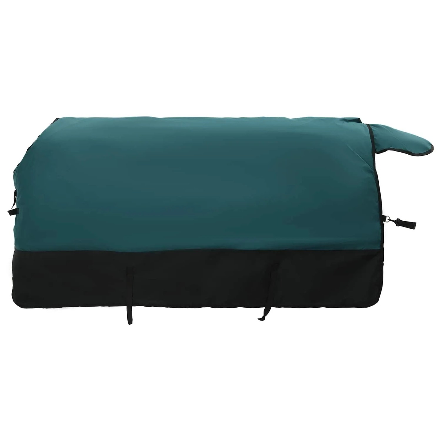 vidaXL Pferdedecke Dunkelgrün und Schwarz 115 cm Polyester 42013071
