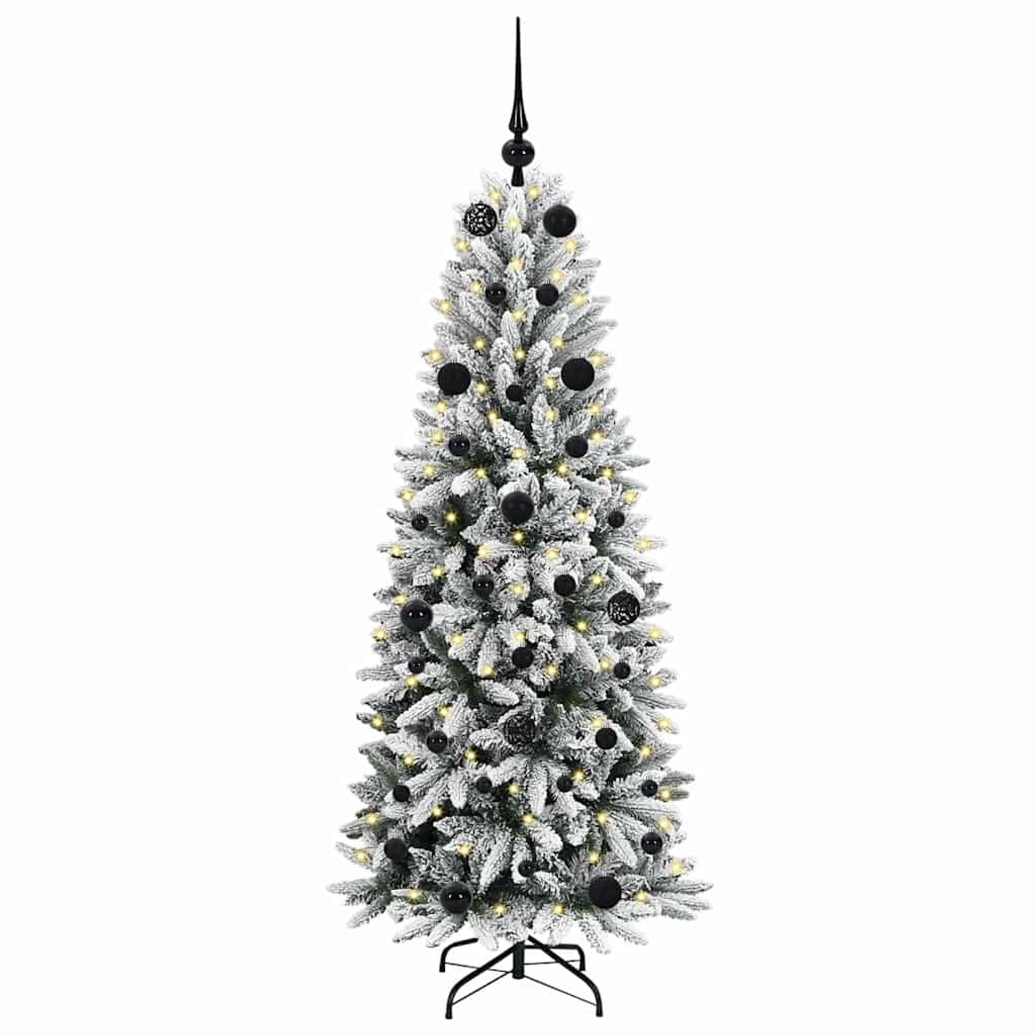 vidaXL Künstlicher Weihnachtsbaum mit 150 LEDs Weiß 63 x 63 x 150 cm 3396034