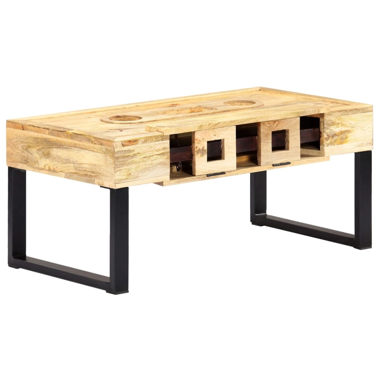 vidaXL Couchtisch Kassettenstil 100×52×45 cm Massivholz Mango 282764 günstig online kaufen