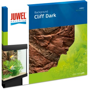 Juwel Aquarium-Rückwand Cliff Dark, Felsstruktur in Braun für Aquarien.