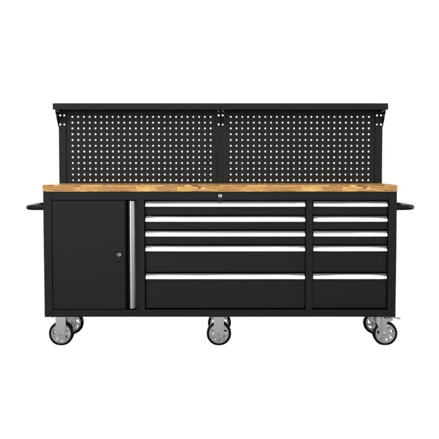 Galaflor Mobile Werkbank mit Lochwand und Arbeitsplatte 214 cm günstig online kaufen