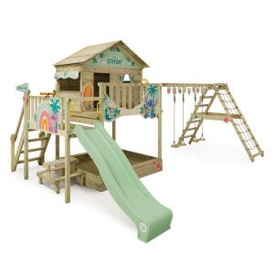 Wickey Saga Spielturm von Disney als Stitch mit Rutsche und Sandkasten